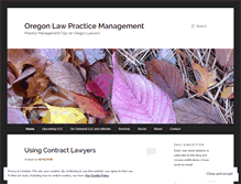 Tablet Screenshot of oregonlawpracticemanagement.com